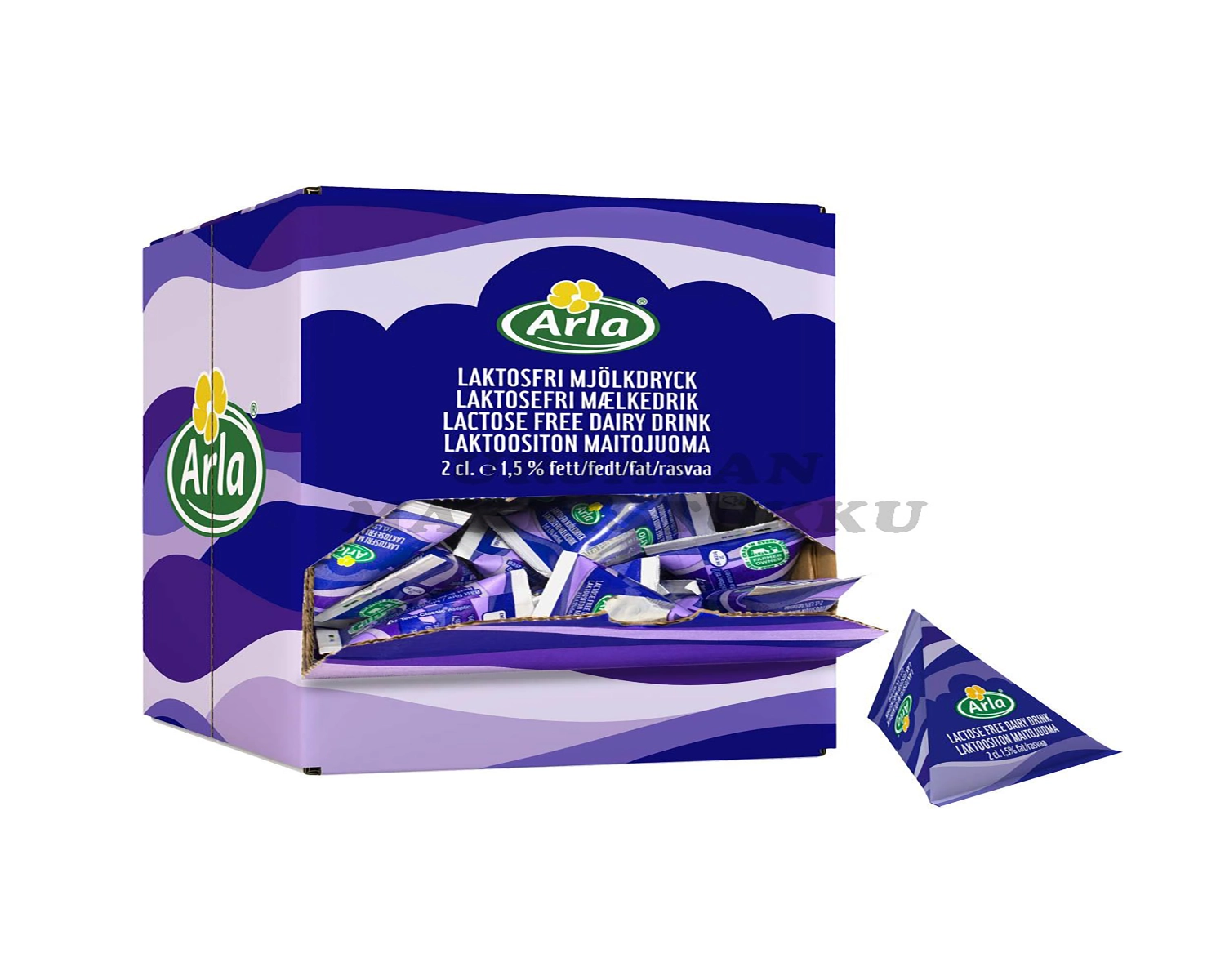 Arla Laktoositon annosmaito 1.5 % 2 cl x 100 UHT